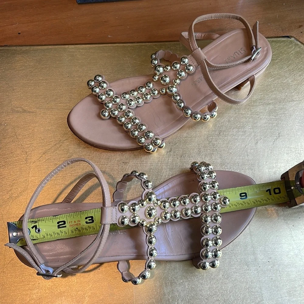 Stuart Weitzman Tini T-Strap Sandals - Picture 9 of 15